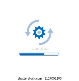 Upgrade Software Icon Update Program Design Element