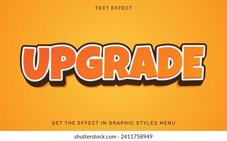 Upgrade text effect template in 3d design