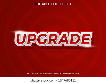 upgrade text effect template design with bold font style and 3d concept use for brand and business logo