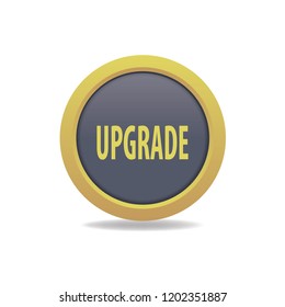 Upgrade vector button, web design element