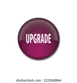 Upgrade vector button, web design element