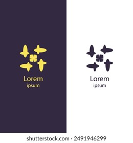 Upgrade your business identity with this modern abstract logo. Perfect for any brand, this high-quality vector lets you easily edit colors and add your name.