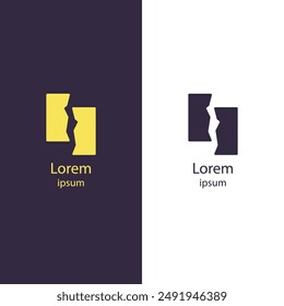 Upgrade your business identity with this modern abstract logo. Perfect for any brand, this high-quality vector lets you easily edit colors and add your name.