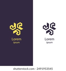 Upgrade your business identity with this modern abstract logo. Perfect for any brand, this high-quality vector lets you easily edit colors and add your name.
