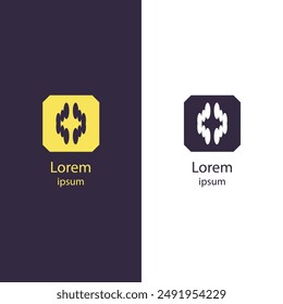Upgrade your business identity with this modern abstract logo. Perfect for any brand, this high-quality vector lets you easily edit colors and add your name.