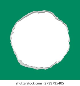 Upgrade your design toolkit with this high-quality circular torn paper frame vector. This asset features a realistic ripped and jagged edge texture that forms a perfect circle, giving it an authentic handcrafted or DIY look. The clean white paper texture against an isolated background makes it incredibly easy to integrate into any project, whether digital or print.  The central circular area serves as a functional "copy space," making it ideal for framing profile pictures, showcasing logos, or highlighting specific products in an advertisement. Its minimalist yet textured aesthetic is perfect for social media graphics, web design, and creative stationery.  As a professional EPS vector file, this illustration is fully scalable and customizable. You can easily add shadows, change background colors, or adjust the scale without any loss in resolution or quality. This is a must-have for graphic designers, social media managers, and craft enthusiasts looking for a modern, tactile feel.  Key Applications:  Social Media and Branding: Use it as a unique border for Instagram profile pictures, highlight covers, or circular quote posts.  Web Design: Perfect for call-to-action buttons, featured image frames, or "About Me" sections.  Print Media: Great for sticker designs, labels, badges, and creative business cards.  Scrapbooking: Ideal for digital scrapbooking layouts, journaling elements, and decorative photo frames.