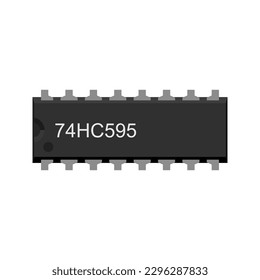 Upgrade your electronic circuit design with the Shift Register Breakout 74HC595 in vector EPS format - perfect for creating advanced data storage