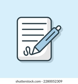 Upgrade your project with in demand Contract Business and Finance icon - perfect for contracts, legal documents, presentations, and websites.