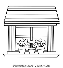 Upgrade your projects with a sleek and detailed blinds icon in vector format, suitable for various design needs.