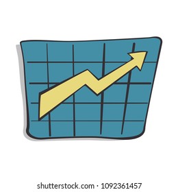 Upgrading Arrow, Increasing, Business Concept, Chart 