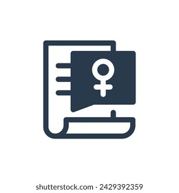 Upholding Women's Rights Vector Icon Illustration on Women's Day