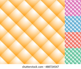 Upholstery like cellular background with shade on squares. Texture of uneven, irregular surface. Seamlessly repeatable.