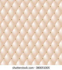Upholstery tufted leather fabric vector seamless pattern for furniture, background, wallpaper, gift