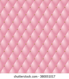 Upholstery tufted leather fabric vector seamless pattern for furniture, background, wallpaper, gift