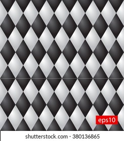 Upholstery tufted leather fabric vector seamless pattern for furniture, background, wallpaper
