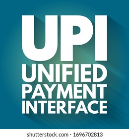 Upi Unified Payment Interface System That Stock Vector (Royalty Free ...