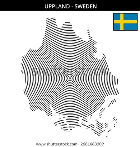 Upland map shows notable spots in Sweden with