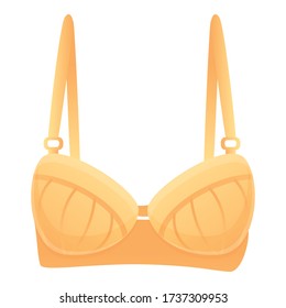 Uplift bra icon. Cartoon of uplift bra vector icon for web design isolated on white background