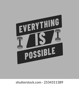 Uplifting Vector Image Everything Is Possible for Positive Affirmations