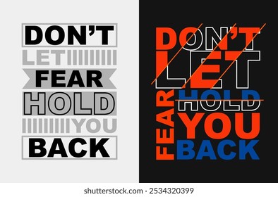 Uplifting Vector Image Don’t Let Fear Hold You Back for Overcoming Challenges