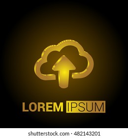 Upload 3D Golden Metallic Premium Royal Corporate Logo / Icon