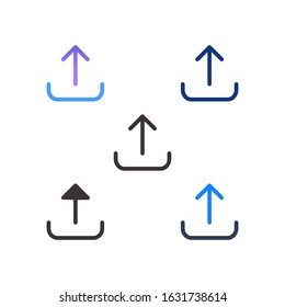 upload add icon flat outline glyph interface