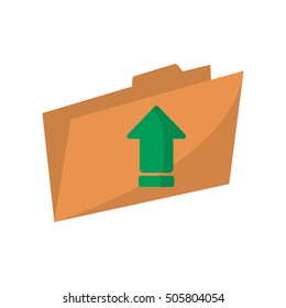 Upload arrow of digital concept 