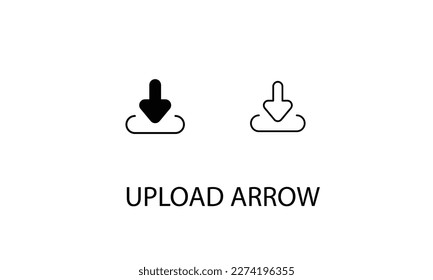 Upload arrow double icon design stock illustration