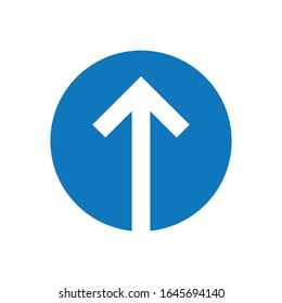 Upload arrow glyph icon vector