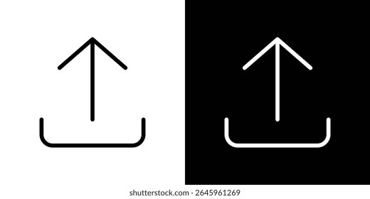 Carregar ícone de seta Vetor de logotipo de estilo plano. perfeito para designs de interface de usuário