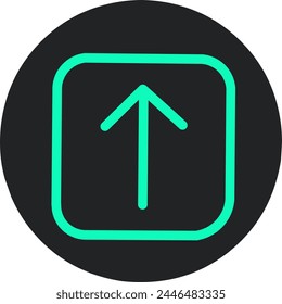 Hochladen Pfeil Symbol Vektorillustration Logo Design Vorlage.
