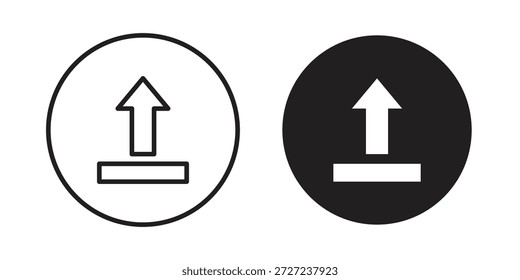 Pfeilsymbol hochladen. Vektorgrafik-Paket für Apps und Designs