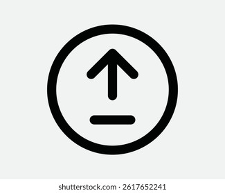 Upload Arrow Round Icon Up Load Pointer Point Sign Symbol Circle Button Data Storage Server Cloud Archive Computer Technology App Graphic Illustration