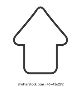 upload arrow symbol isolated icon vector illustration design