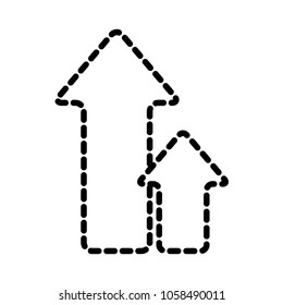upload arrows direction upload sign