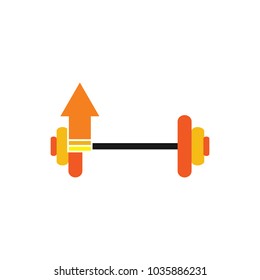 Upload Barbell Logo Icon Design