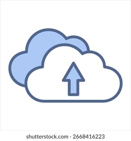 Ilustración vectorial Cargar Blue Icon