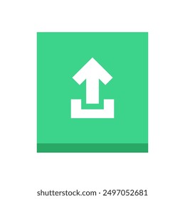 Icono de Botón Cargar ilustrado sobre fondo