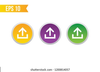 upload button icon / start button for websites / applications