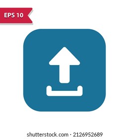 Icono de botón de envío. Cargando. Icono alineado en píxel profesional en estilo glifo.