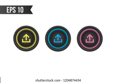 upload button icon / upload button for websites / applications