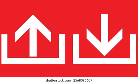 upload button or sign. upload something from the internet vector icon