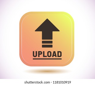 Upload button vector