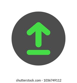 Upload button. Vector icon.