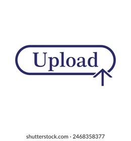 upload button, vector upload button icon