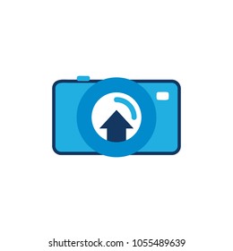 Upload Camera Logo Icon Design