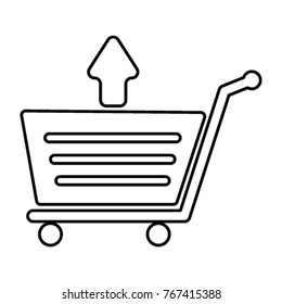 Upload Cart Icon Illustration