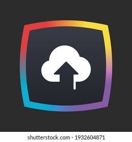 Upload Cloud - App Icon Button
