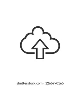 Upload cloud graphic icon design template isolated