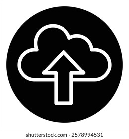 Upload Cloud Icon Element For Design